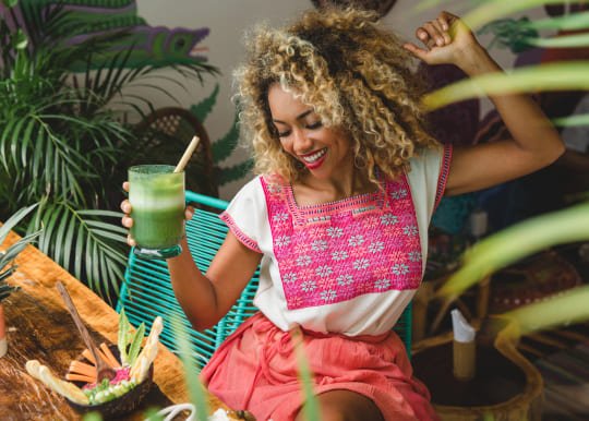 Elegant African businesswoman smiling warmly